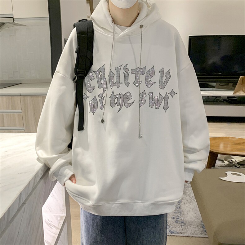 潮烫钻情侣卫衣冬季潮牌连帽美式复古hiphop高街外套W2414-P34,男装卫衣,星座512-2