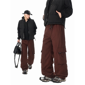 8XL-M三防登山工装羽绒裤男90白鸭绒冲锋裤子男YRK2001P118控158图片