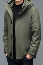 NN8223钱塘2020-3商务休闲连帽简约冬季厚款中年男士羽绒服P185，男装羽绒服，钱塘207-3