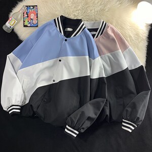 2025春款拼色夹克外套男港风D201-DM97-P65,男装夹克,电商D321-1
