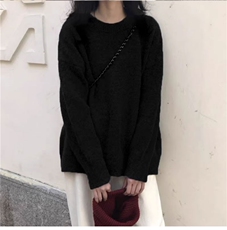2025年秋季时尚百搭通勤简约休闲圆领宽松羊毛衫，女装羊毛衫，佳弈羊绒