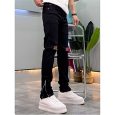 黑色牛仔裤男破洞夏季新款弹力修身小脚百搭时尚休闲裤子N7215，男装牛仔裤，星座1116A（原606A-3）