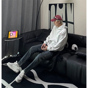 抖音得物 休闲直筒牛仔裤男显显瘦宽松百搭美式复古水洗长裤AK13图片