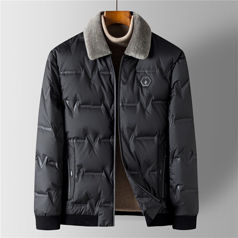 YT2205冬季男士白鸭绒羽绒服保暖外套修身潮流帅气P205,男装羽绒服,电商B360
