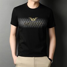 上衣宽松百搭圆领时尚2023年夏季短袖潮流中年T恤TYH2118，男装T恤，钱塘6003（原4033）