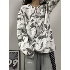 XZ809A/CX615/特P24/控48印花美式V领长袖打底衫卫衣，男装T恤，星座809A(原222-1)