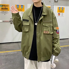 日系复古潮牌秋季新款百搭休闲工装夹克外套男春秋上衣JK7325，男装夹克，星座516A