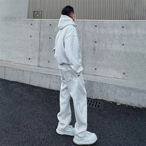 现货运动连帽卫衣外套长裤大码春秋新款韩版时尚宽松显瘦拉链开衫图片