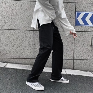 男青春流行直筒高街工装裤潮休闲长裤A110P40图片
