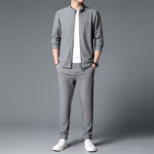 S3093-2钱塘2020-2中青年男士春秋薄款时尚休闲简约百搭卫衣P175,男装休闲套装,钱塘207-2