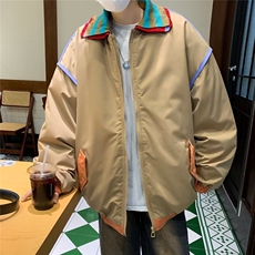 刺绣棒球服外套男秋冬美式复古学院风夹克棉服男，男装夹克，星座716-4