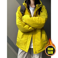 现货5W件冬季三防美式boxy解构连帽雪山冲锋衣棉衣男女棉服厚外套，男装夹克，电商A486
