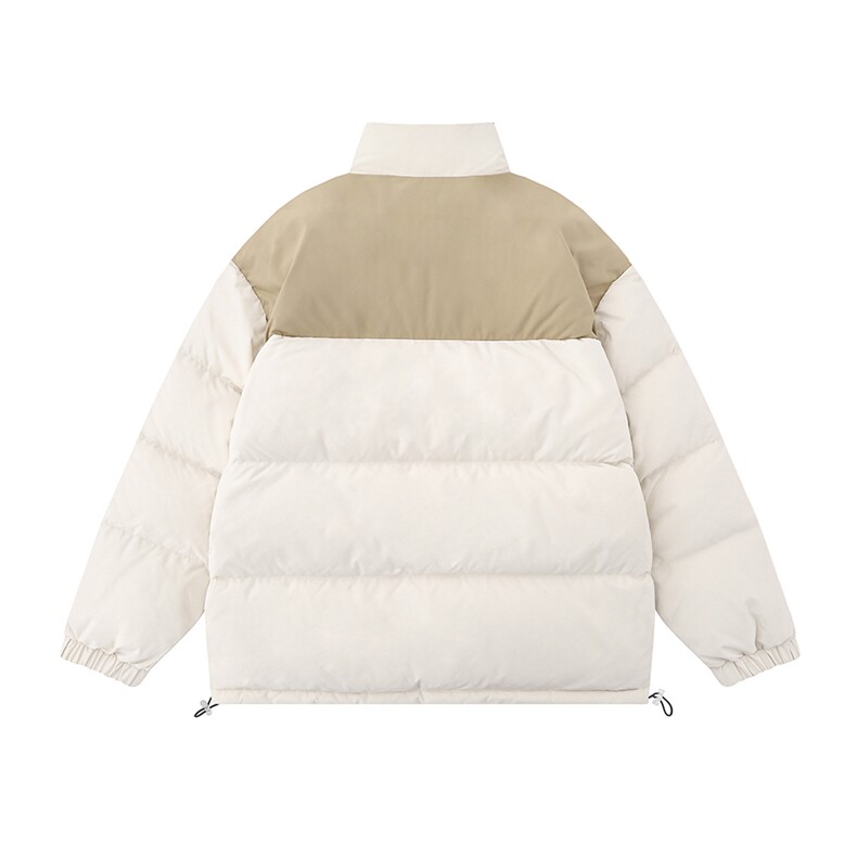 白底23冬季宽松字母印花立领棉服外套TPMY64302特批P85控138,男装棉衣,电商A268-1