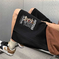 已注册龙图案菠萝格直播抖音品质宽松男中裤五分短裤K086P35控48，男装休闲裤，电商C408(原B339-1)