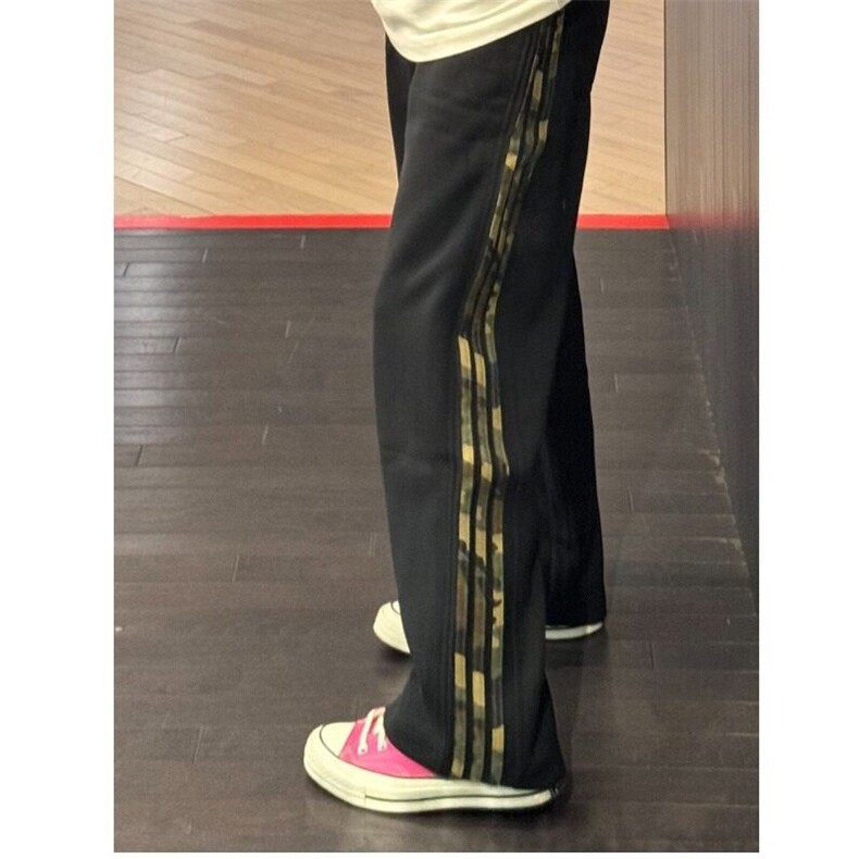 迷彩条纹男女美式复古重磅潮牌卫裤直筒情侣休闲运动裤LM5600-p40,男装休闲裤,星座1008