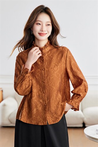 2026春装新款休闲时尚小衫，女装衬衫，鑫鑫格