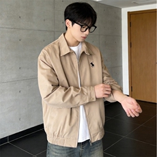 现货！春季老钱夹克上衣外套EX51076-涤纶-特批55，男装夹克，电商A061