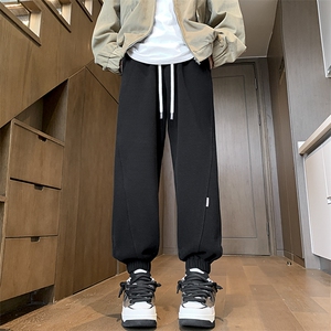 新款重磅拼接束脚卫裤65棉M~5XL XZ604-KP94-P50控68图片