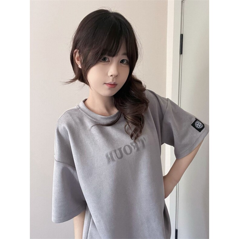 H0877-P35推荐双订标+刺绣+印花休闲情侣短袖T恤，女装T恤，星座617A-2