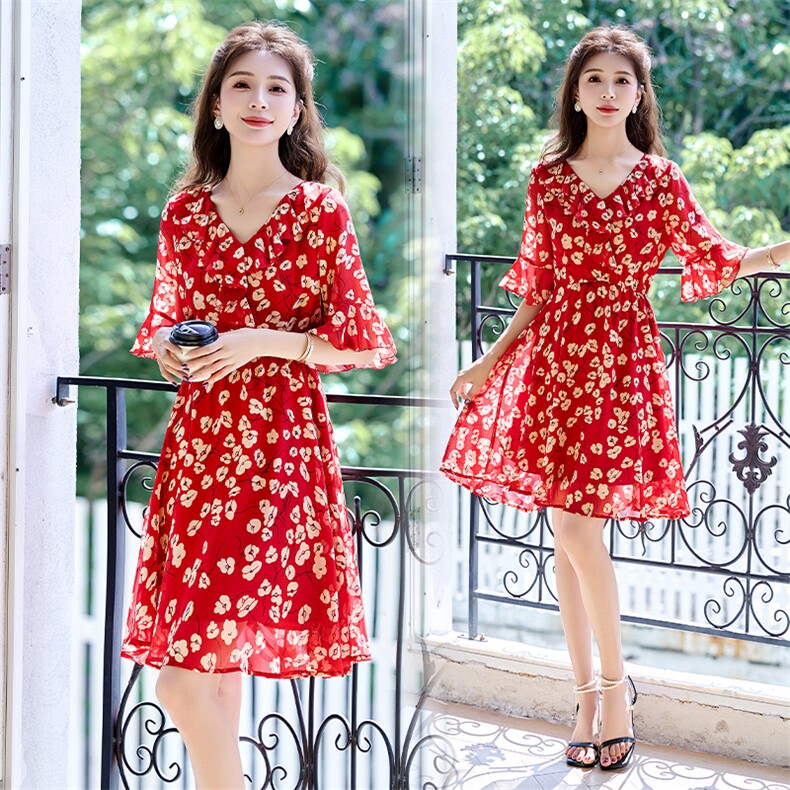 喜婆婆爆款真丝桑蚕丝连衣裙女夏季2025新款今年流行高端品牌裙子，女装连衣裙，罗得堡