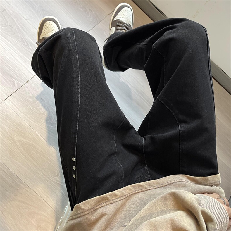 美式牛仔裤男韩版潮流高街帅气2023秋冬季新款ins长裤RK1052-P49,男装牛仔裤,星座412-3