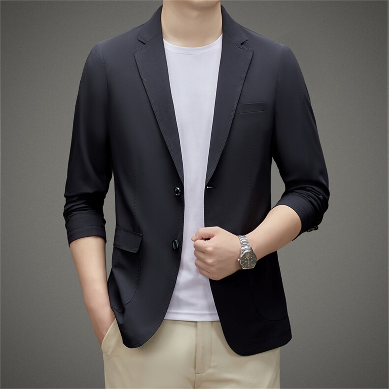 ASD2653男士2023年春季新款长袖西服休闲青年夹克西装薄款单西图片