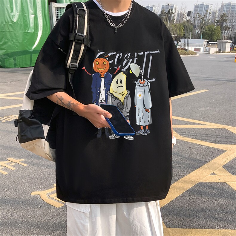 B239-D332-P28夏季短袖t恤男趣味卡通印花体恤上衣,男装T恤,星座514-2(原B239)