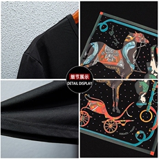 新款高品质套头短袖燙钻潮休闲圆领T恤夏季大码简欧上衣A2513-P63，男装T恤，电商A227B（原钱塘4066-1）