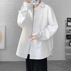 8XL-M长袖衬衫男休闲牛津纺纯棉衬衣打底外套CS517P55控78，男装衬衫，电商D206-1