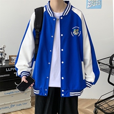 春装新品男士港风青少年2023开衫夹克印花棒球服运动外套968-P60，男装夹克，电商A441-1