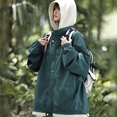 现货假两件夹克男二开冲锋衣外套DSA157B-JK763-P68，男装夹克，电商A157B