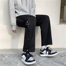 男春秋季休闲直筒牛仔裤K0864P38图片