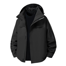 新款男女高品质户外登山服青少年学生冲锋衣夹克外套HS6606，男装夹克，星座1206（原A206）