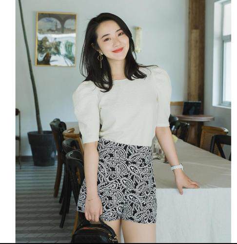 4D提花色织短裤，女装，帛糸霓娜