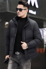主推新款冬季短款90绒子白鹅绒羽绒服外套中年男装加厚鹅绒服夹克，男装夹克，钱塘723