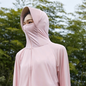 夏季新款冰丝防晒衣短款外套防紫外线遮阳服女皮肤衣凉感F066图片