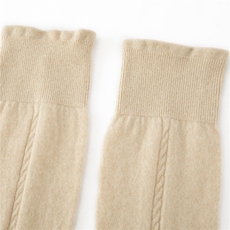 2025年秋季新款百搭女士双股加厚保暖绞花护腿，袜子，顺禾羊绒