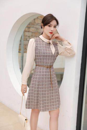 春装淑女风连衣裙，女装连衣裙，千禧宏运