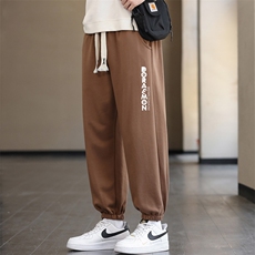 抖音直播现货主推2025秋冬新款男士字母印花运动长裤K918-P15，女装休闲裤，星座1816-2（原1210–2）