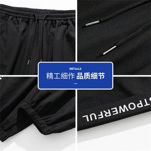 束脚休闲裤男秋季新款运动裤子美式潮牌男生透气长裤Q29093-P28图片