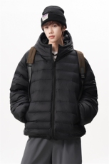 新款~现货简约排骨连帽羽绒服90白鸭绒港风潮流款225-2-Y215-P198，男装羽绒服，星座225-2