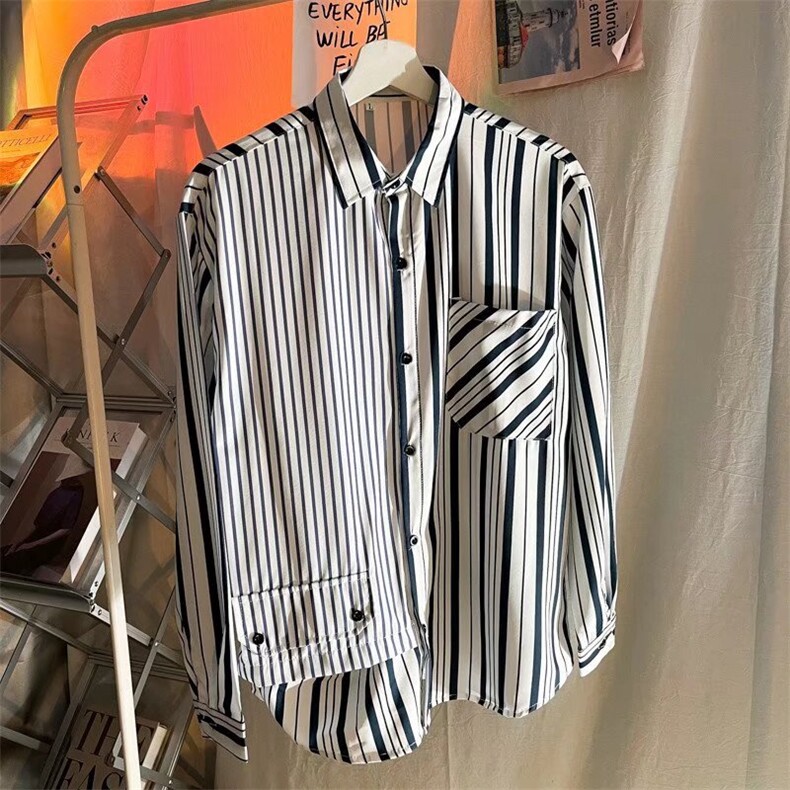 长袖衬衫春款男港风潮流C0024P38,男装衬衫,星座1116-2
