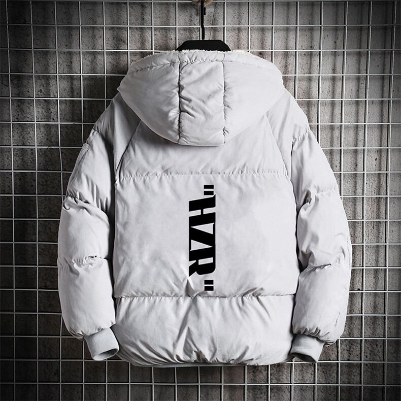 MY16002-P100 港风简约男加厚加绒衣加肥加大码面包服袄子图片