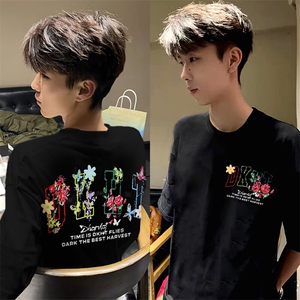 万针全刺绣工艺抖音得物高品质260克重磅纯棉双纱美式高街短袖T恤图片