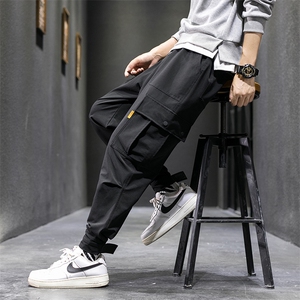 灰墙 大码宽松休闲裤长裤多口袋工装裤A014-K01-P50特价图片