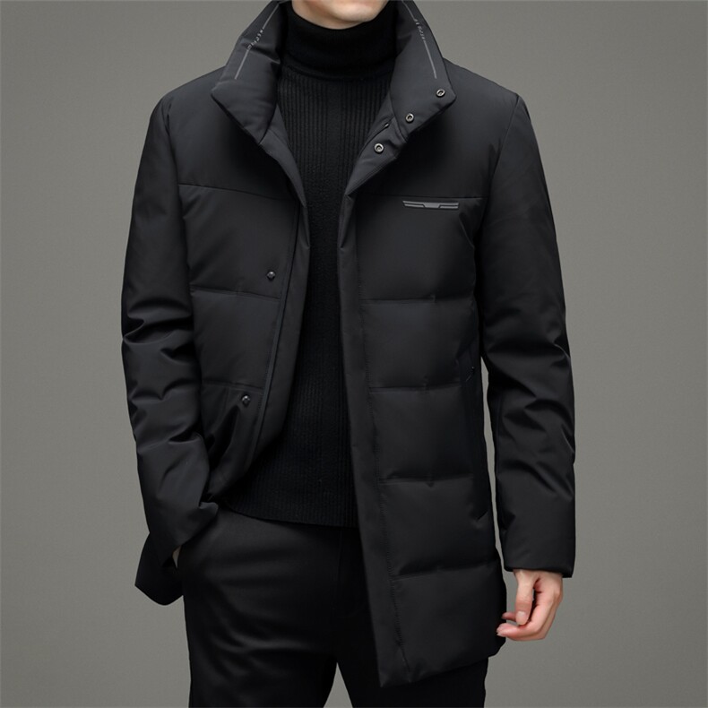 中年立领羽绒服男休闲短款上衣爸爸装冬装羽绒服YYYR077-P275,男装羽绒服,电商B212（原钱塘6029）