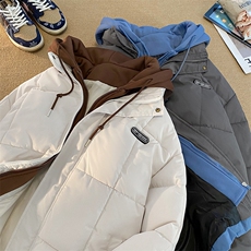 2025冬季新款贴标加厚保暖连帽面包服A316-1-Y102P98，男装棉衣，星座906（原电商a316-1）
