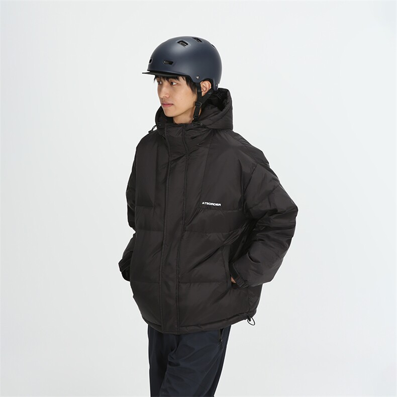 南夏乔装2025冬季新款日系保暖防风印花连帽羽绒服情侣休闲羽绒袄,男装羽绒服,电商S006（B521）