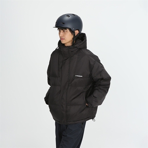 南夏乔装2025冬季新款日系保暖防风印花连帽羽绒服情侣休闲羽绒袄图片