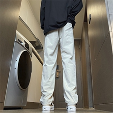 秋季现货港风情侣款大口袋工装裤时尚宽松直筒休闲裤男K8897-P40，男装工装外套，星座310B